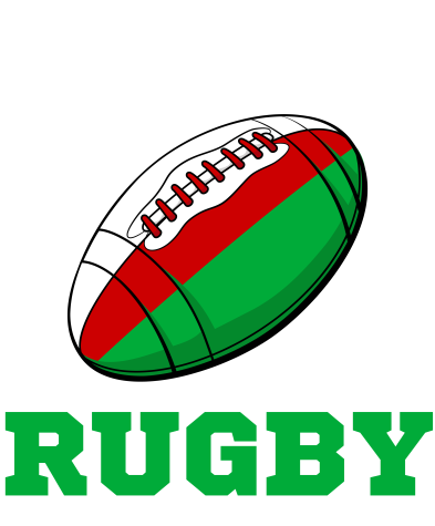 Wales Rugby Ball T-Shirt (Black)